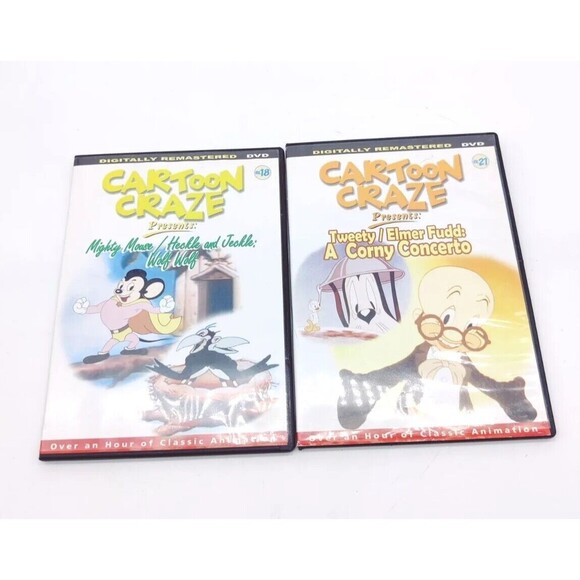 Cartoon Craze Presents Tweety Elmer A Corny Concerto, Mighty Mouse Heckle Jeckle - Picture 1 of 10